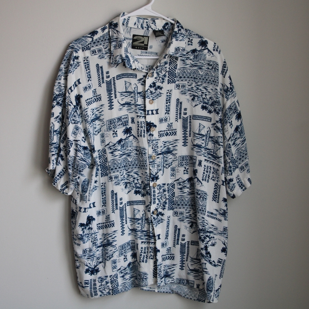 Rue 21 Guys, XL Hawaiian button down shirt